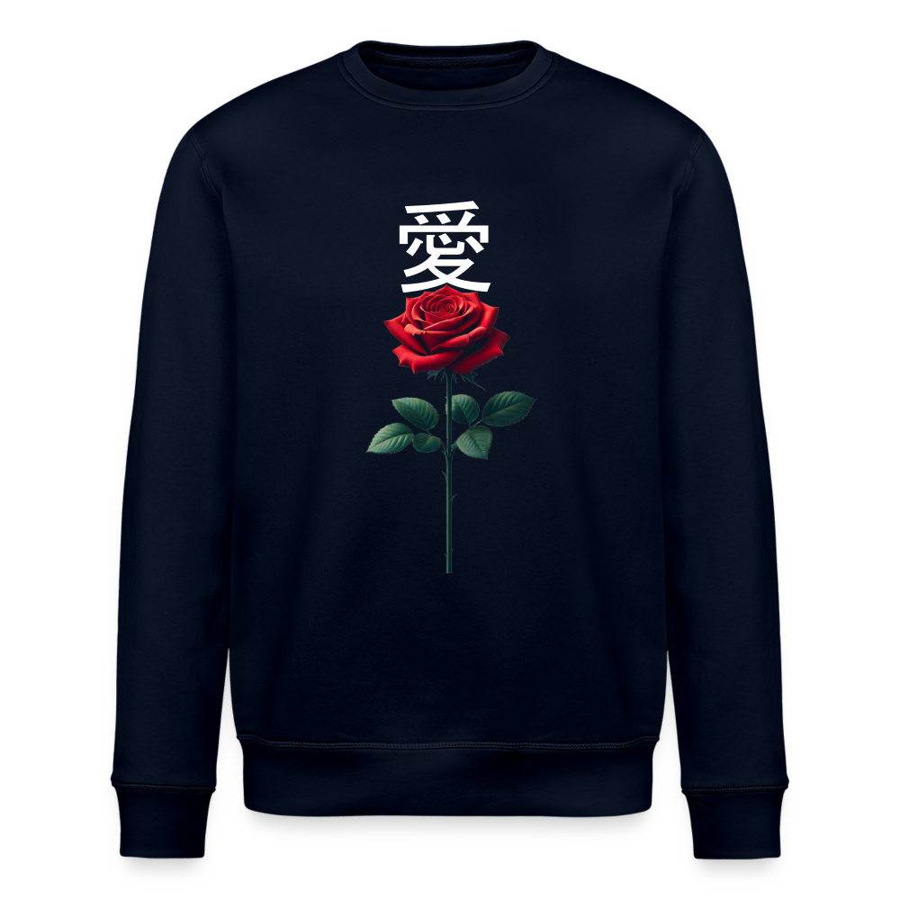 Love 愛 Organic Sweatshirt - navy