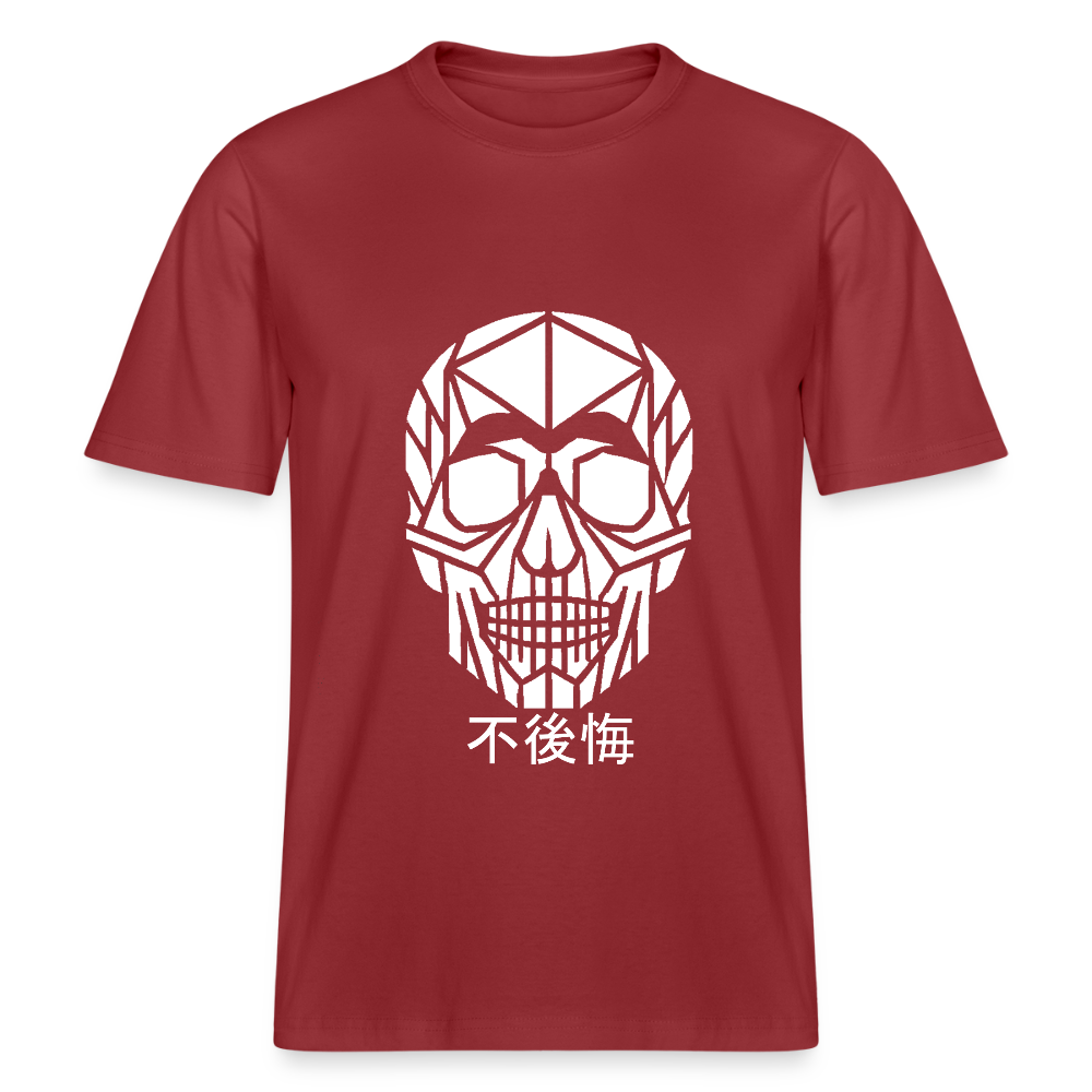 No Regrets 不後悔 Organic T-Shirt Secondary - red earth