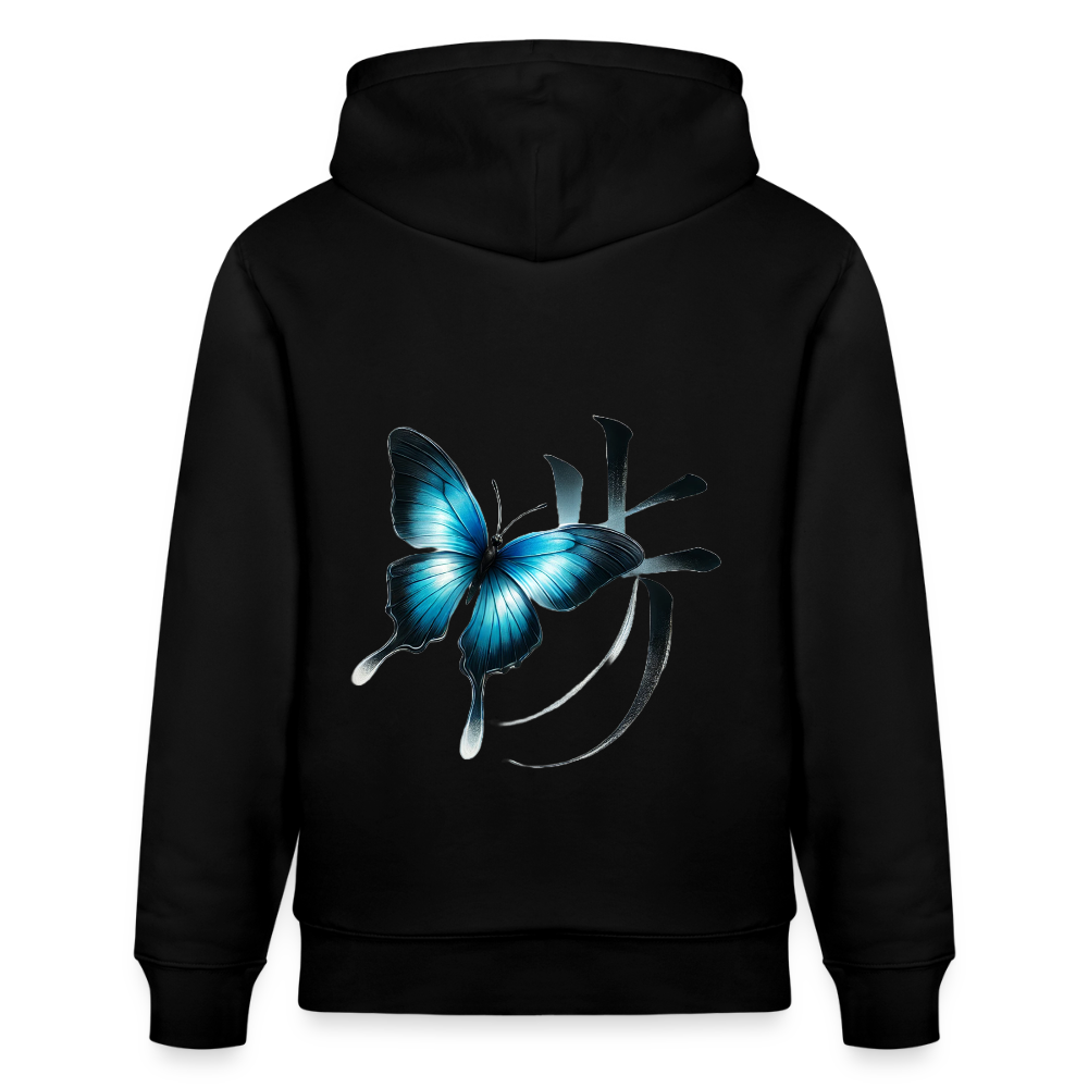 Butterfly Freedom Organic Hoodie - black
