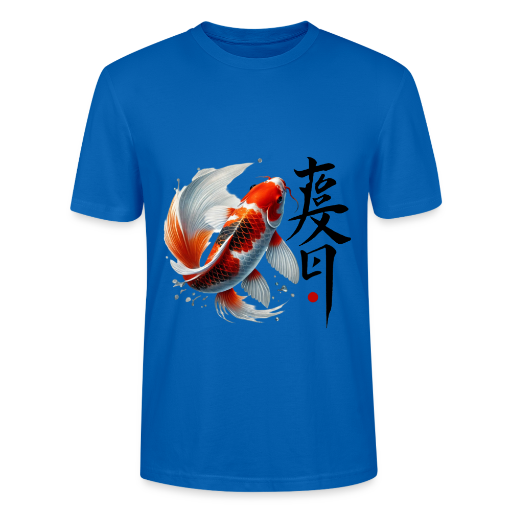 Koi Fish Unisex T-Shirt - peacock-blue