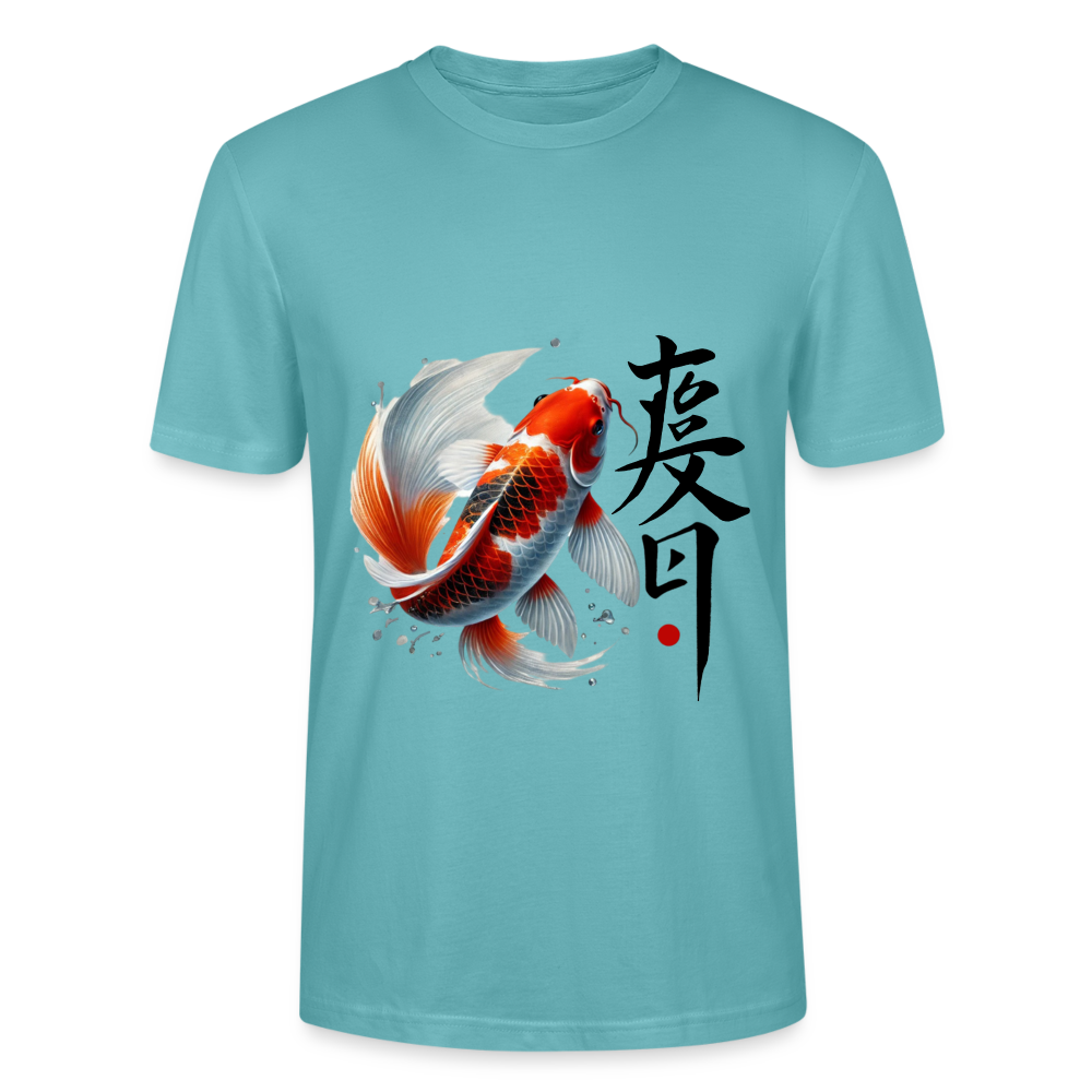 Koi Fish Unisex T-Shirt - pastel turquoise