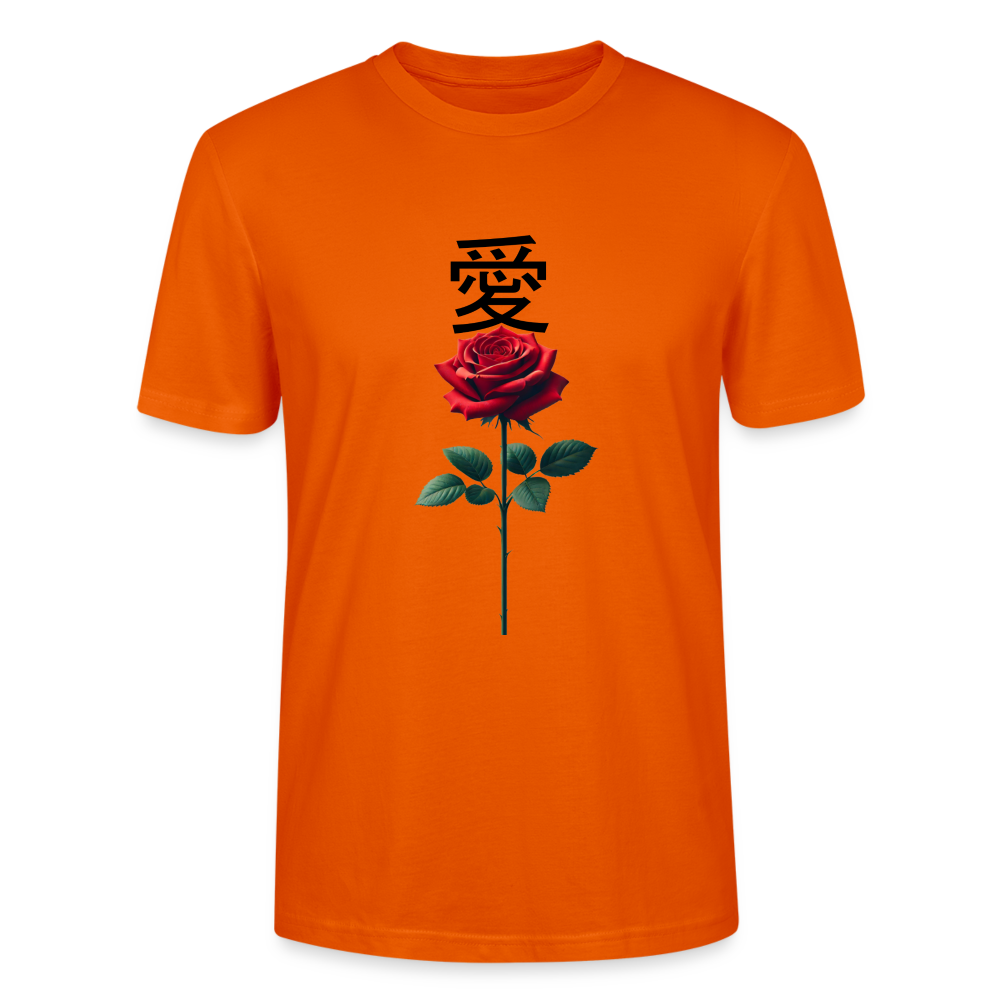 Love 愛 T-Shirt - bright orange