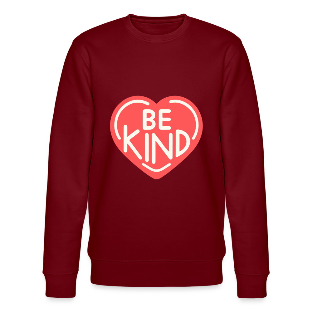 Be Kind Organic Sweatshirt - burgundy