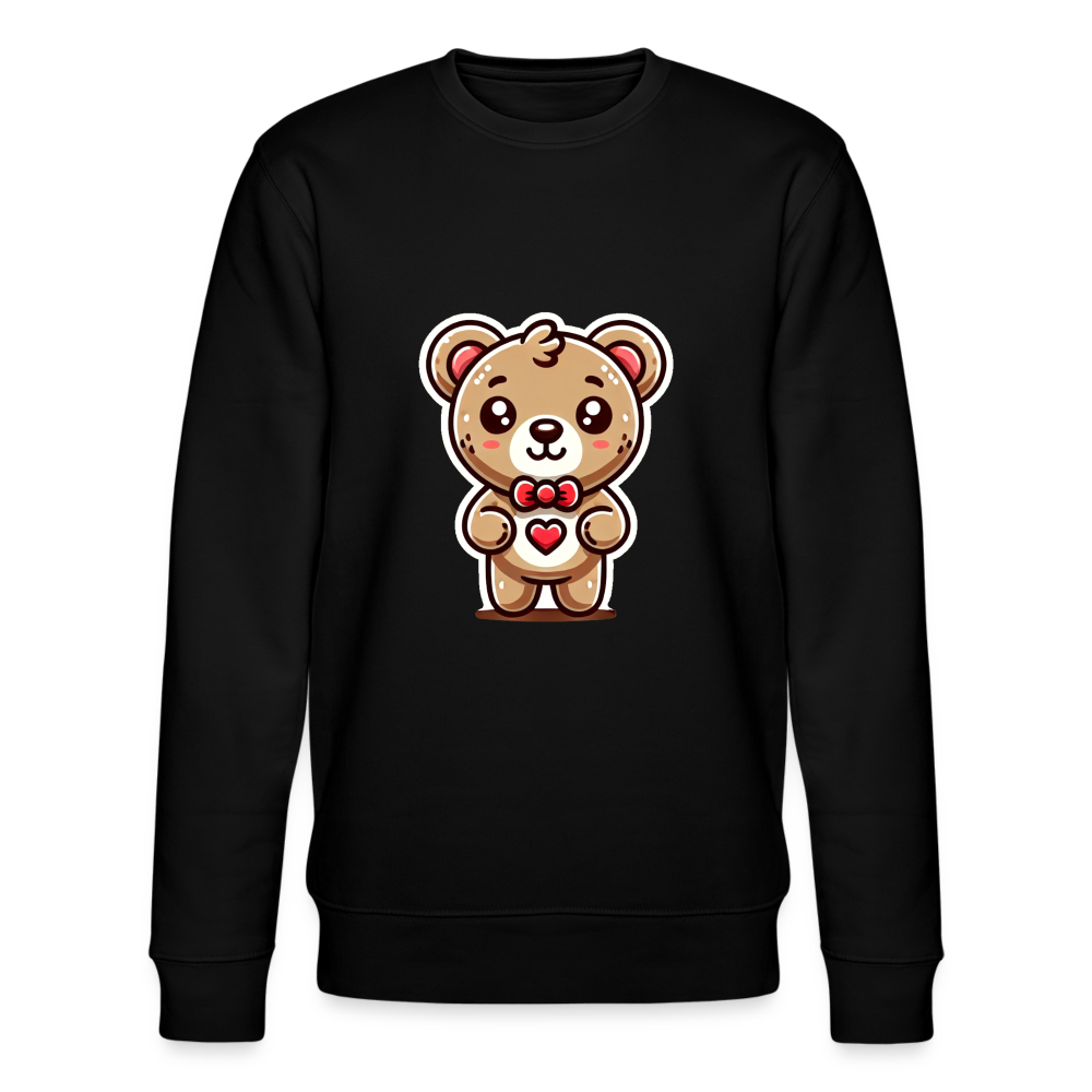 Teddy Bear Organic Sweatshirt - black