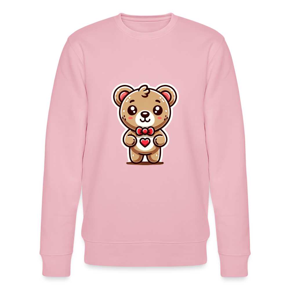 Teddy Bear Organic Sweatshirt - cotton pink