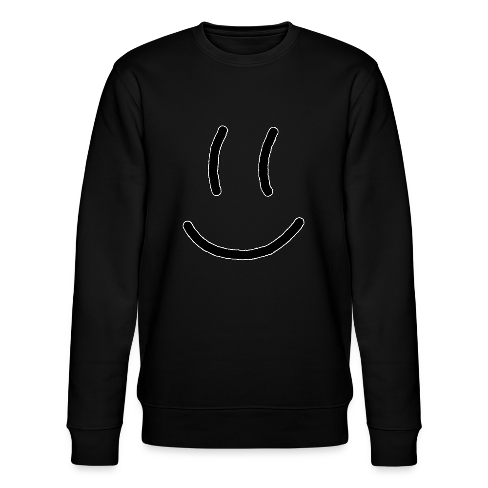 Smiley Organic Sweatshirt - black