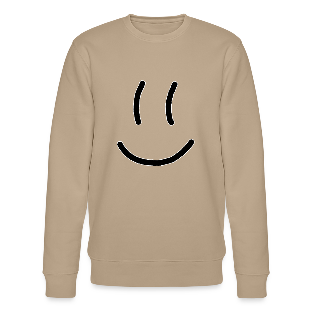 Smiley Organic Sweatshirt - beige