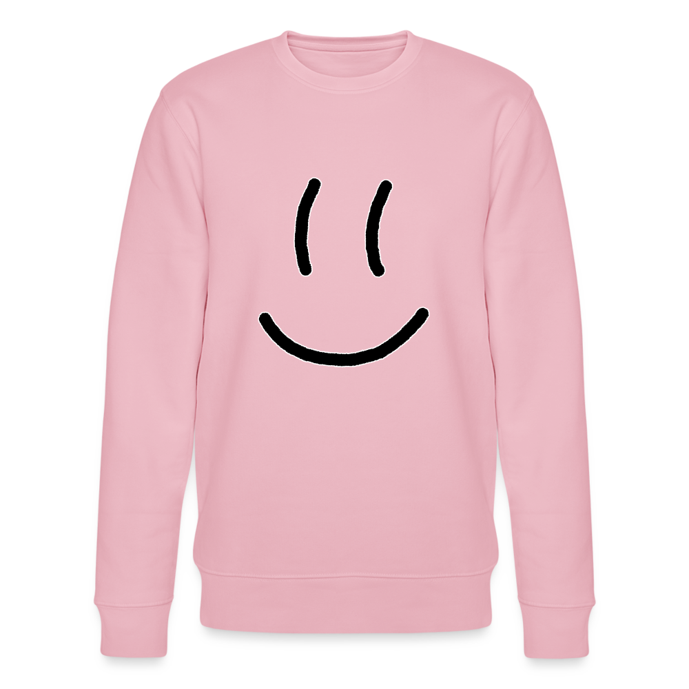 Smiley Organic Sweatshirt - cotton pink