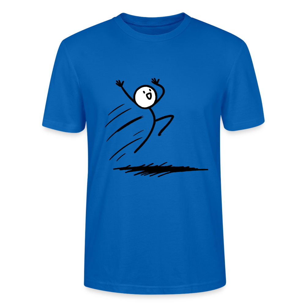 Stick Man Joy T-Shirt - peacock-blue